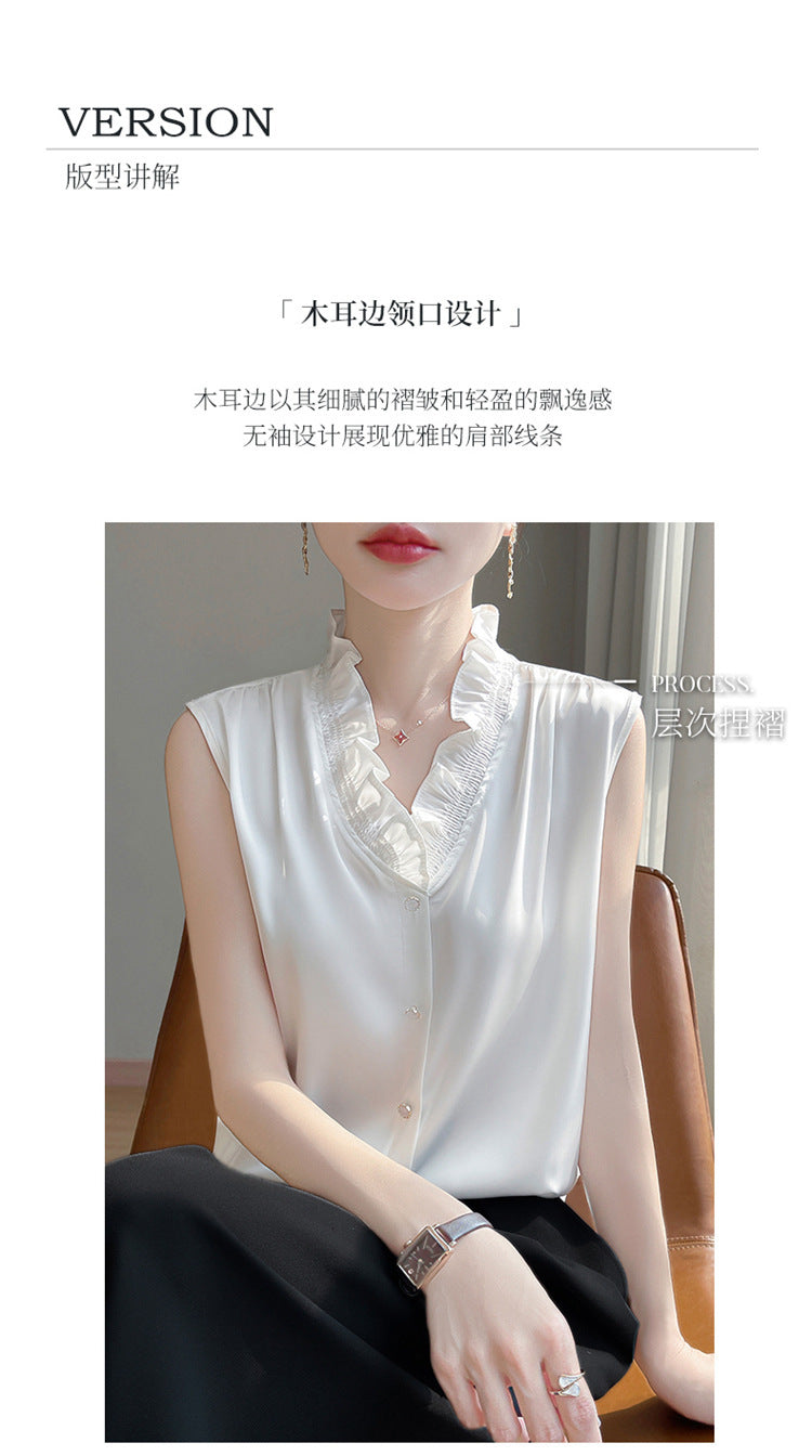 氣質無袖襯衫