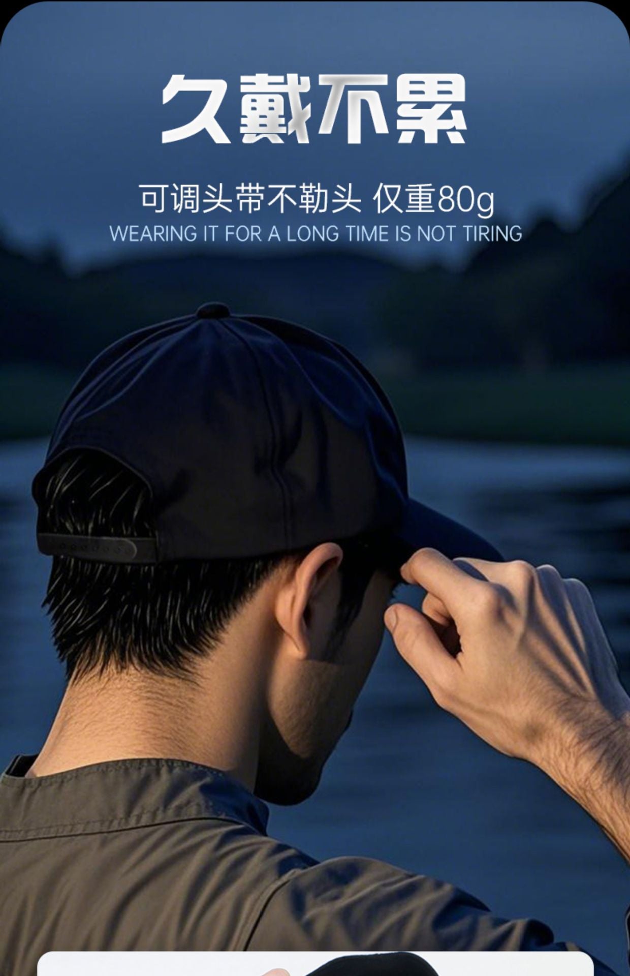 釣魚燈帽一體帽