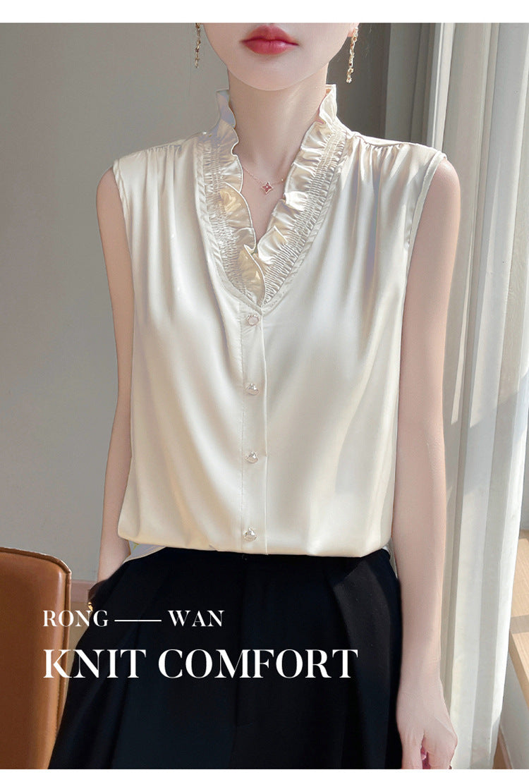 氣質無袖襯衫