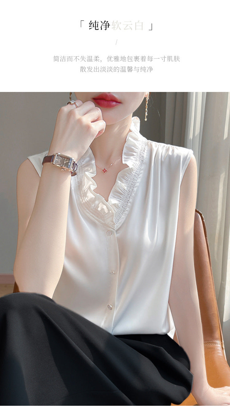 氣質無袖襯衫