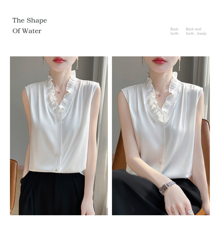 氣質無袖襯衫
